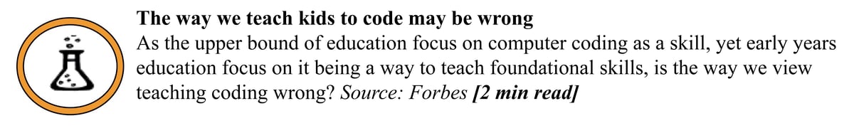 The way we teach coding