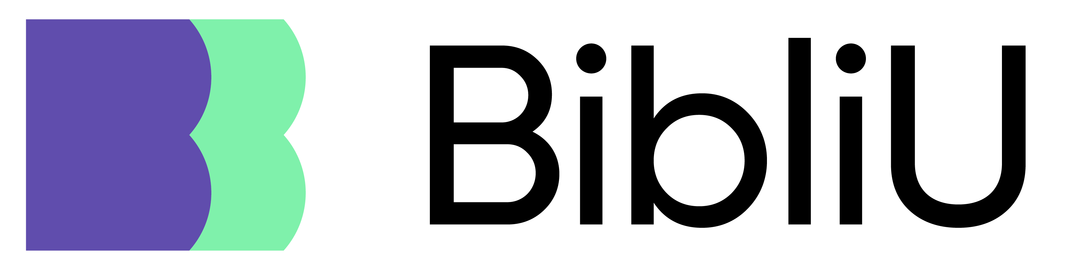 A - Official BibliU Logo - Long
