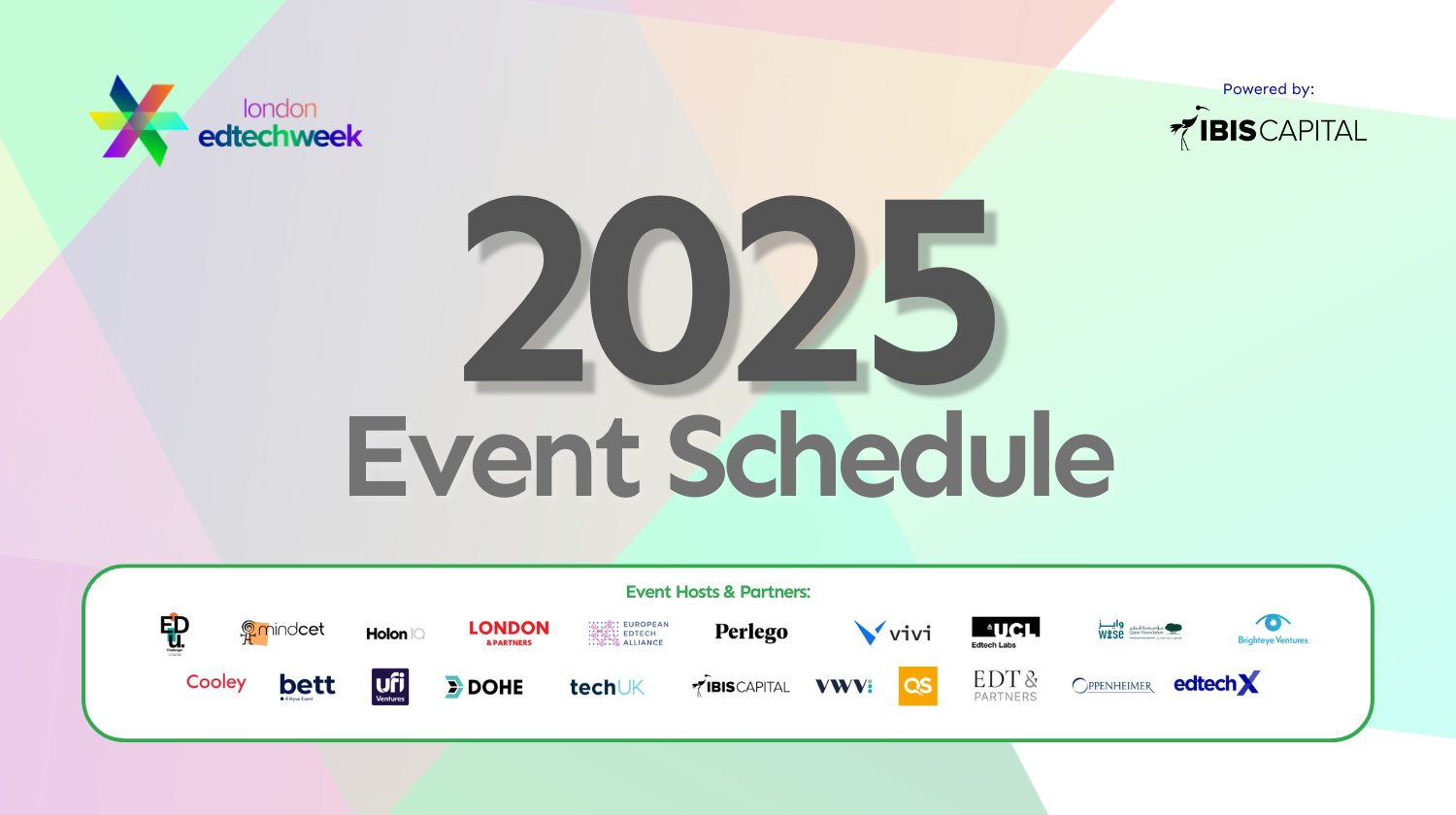LEWT Event Schedule Header LEWT Event Schedule Header
